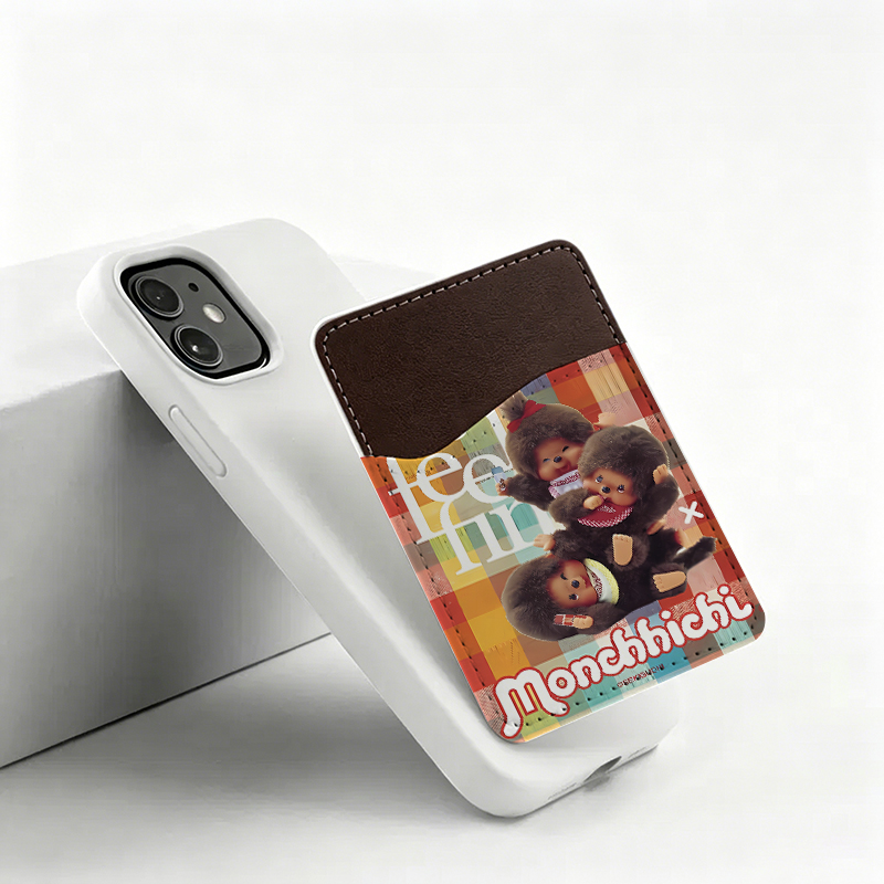 モンチッチ スマホ財布 男女兼用 PUレザー製 スマホ背面用 - Index Card Holder のレビューと価格
