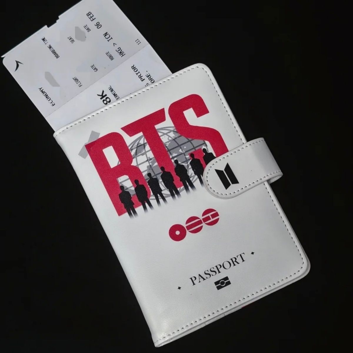 BTS ファッションパスポートホルダー ポータブルレザー旅行 - Index Card Holder のレビューと価格