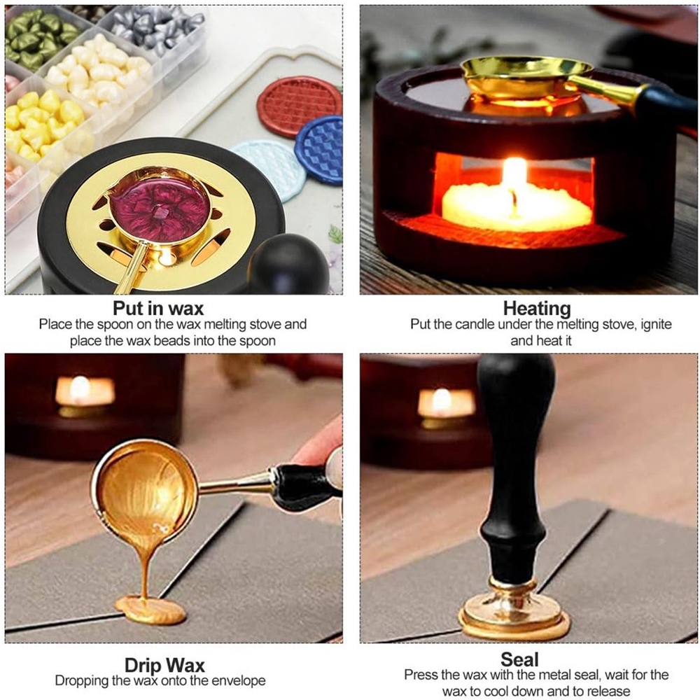 カスタムワックスシールスタンプキット、パーソナライズされたワ - Wax Seal Stamp Set のレビューと価格