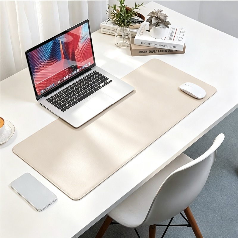 大型の合成皮革製マウスパッド1枚。オフィスやデスクでの使用に - Leather Desk Pad のレビューと価格