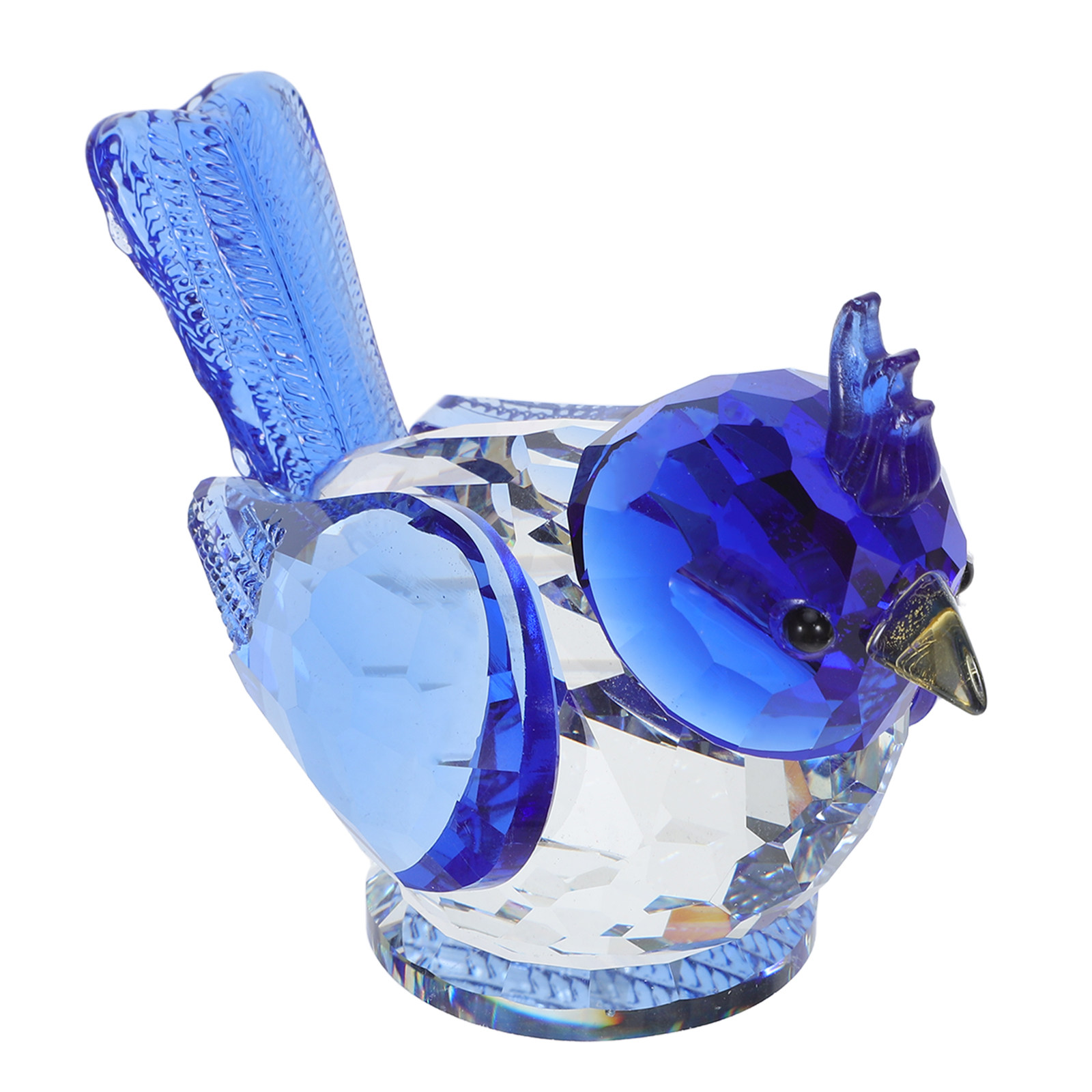 小さなクリスタル製の鳥の彫刻、装飾用のスズメの置物、クリスタ - Paper Weight Crystal のレビューと価格