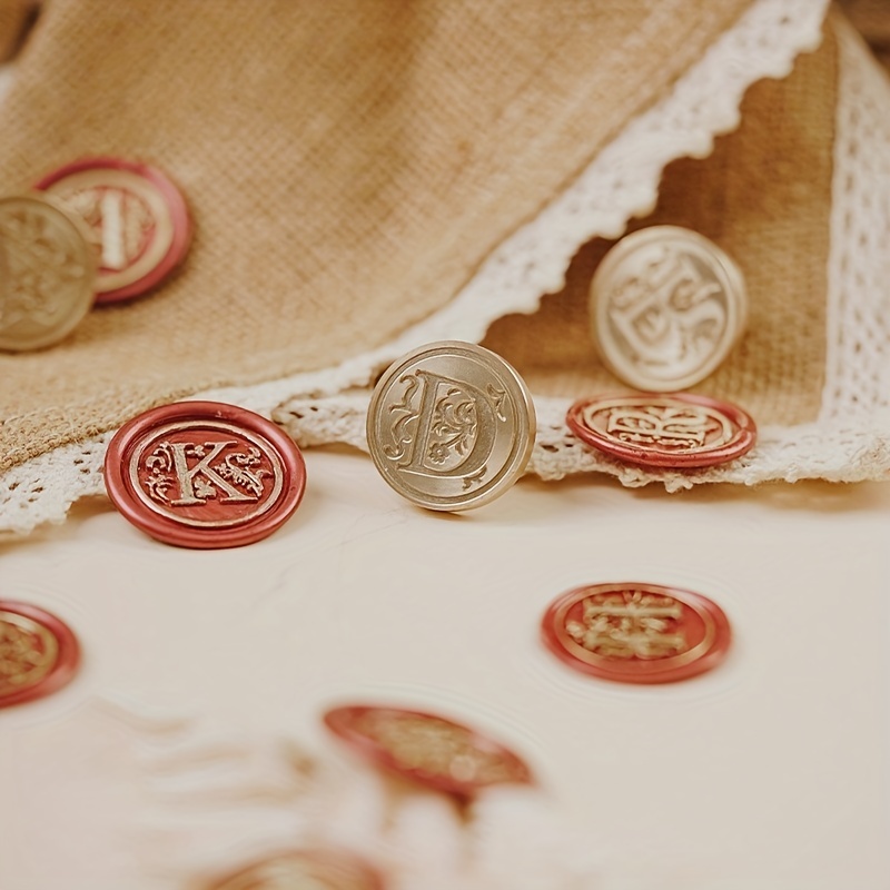 A-m-さまざまな文字のワックスシールスタンプ、真ちゅう製ヘ - Wax Seal Stamp Set のレビューと価格