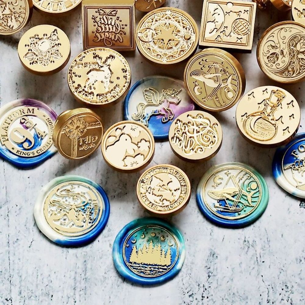 20個入り/セット 亜鉛合金製 ウェックスシールスタンプセッ - Wax Seal Stamp Set のレビューと価格