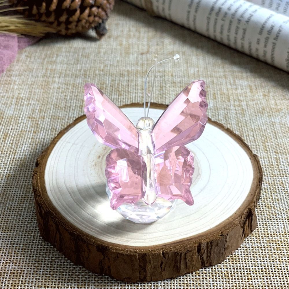 金属製の置物とボールの蝶,家の結婚式の装飾,ガラス製の工芸品 - Paper Weight Crystal のレビューと価格