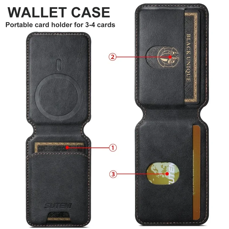 高品質ビジネススレレザー製 MagSafe対応 マグネット式 - Index Card Holder のレビューと価格