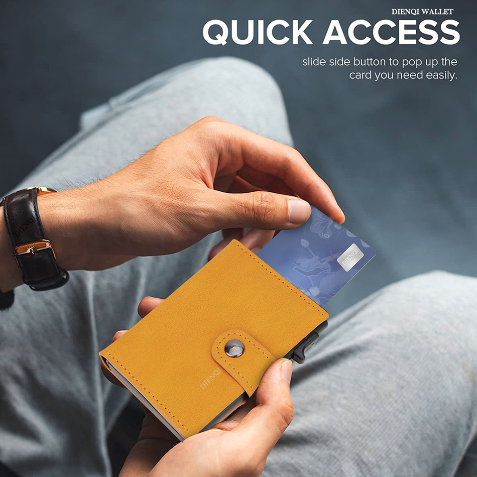 エアタグ財布 Rfid クレジットカードホルダー男性財布三つ - Index Card Holder のレビューと価格
