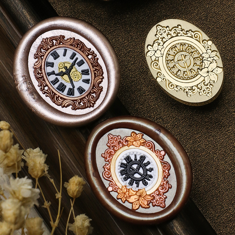 レトロ時計ワックススタンプクマウサギワックスシールスタンプヘ - Wax Seal Stamp Set のレビューと価格