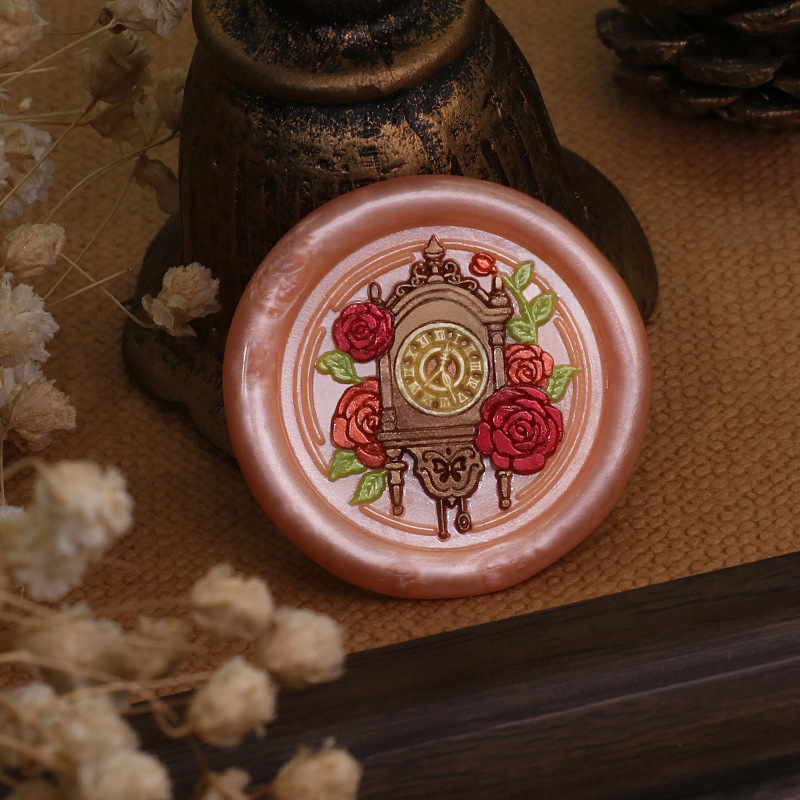 レトロ時計ワックススタンプクマウサギワックスシールスタンプヘ - Wax Seal Stamp Set のレビューと価格